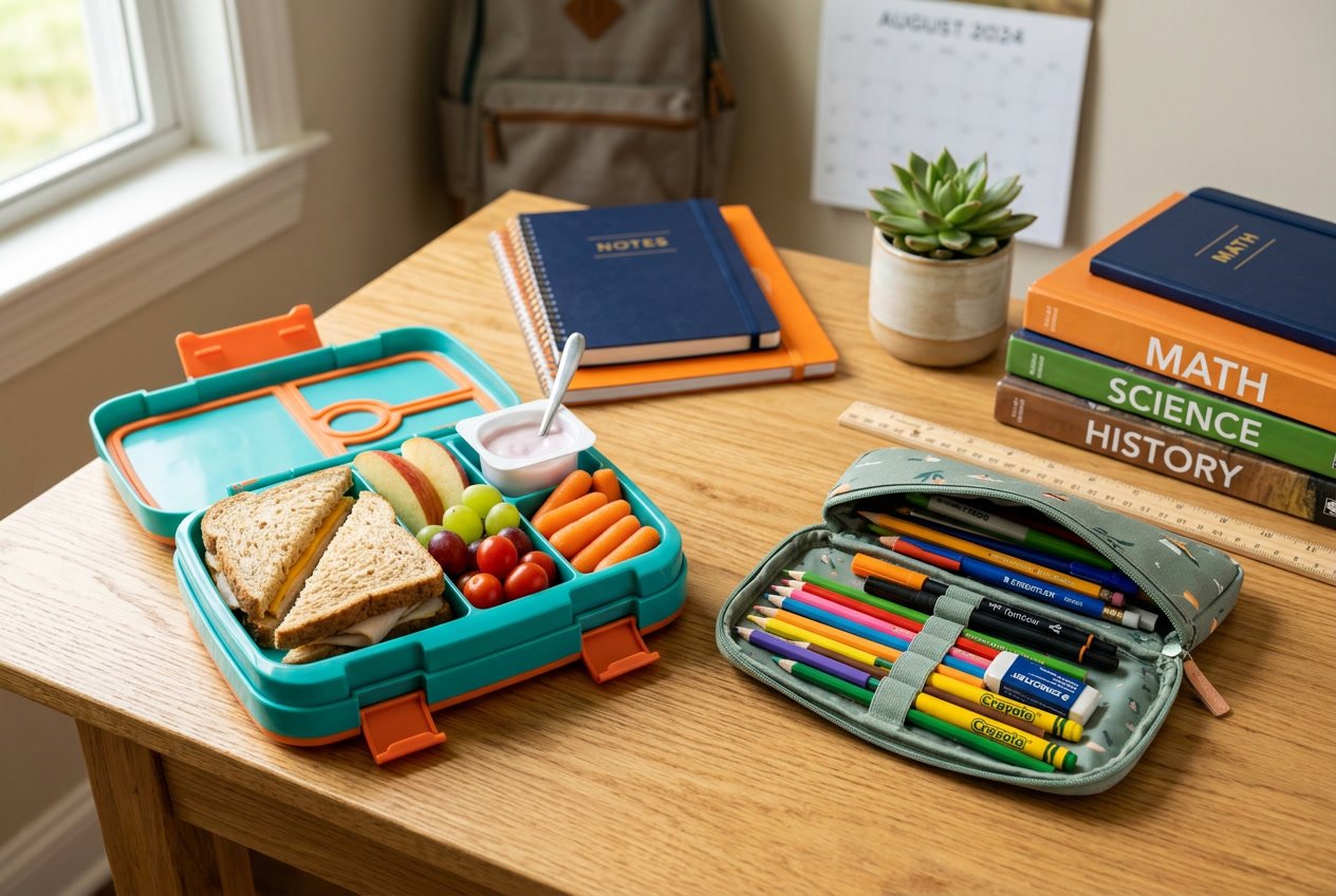 Guide til skolestart med madkasse og et nyt penalhus